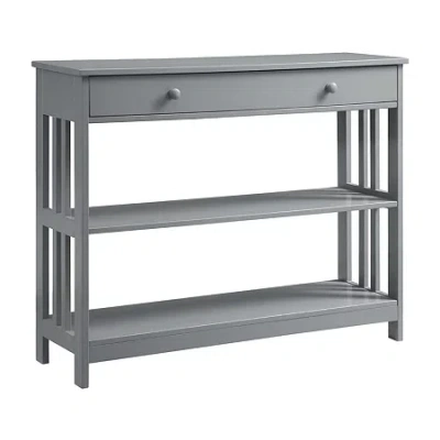 Convenience Concepts Mission 1-drawer Console Table In Gray