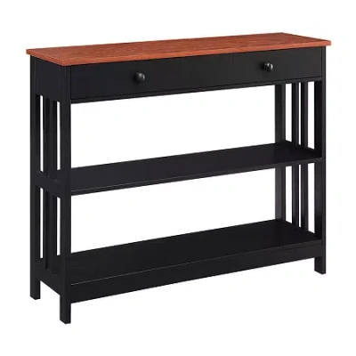 Convenience Concepts Mission 1-drawer Console Table In Red