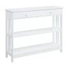 Convenience Concepts Mission 1-drawer Console Table In White