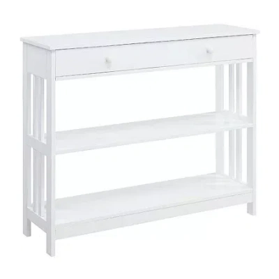 Convenience Concepts Mission 1-drawer Console Table In White