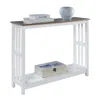Convenience Concepts Mission Console Table, Driftwood/white In White