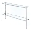 Convenience Concepts Nadia Chrome Console Table In Silver
