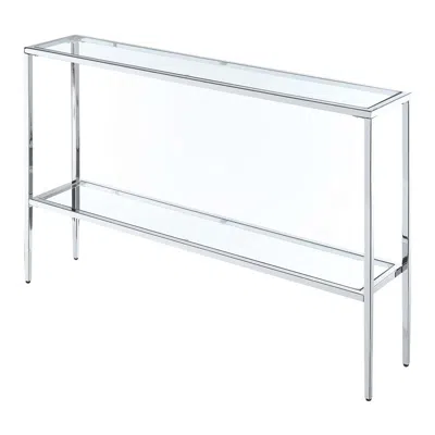 Convenience Concepts Nadia Chrome Console Table In Silver