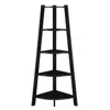 Convenience Concepts Newport 5 Tier Wide Corner Bookcase, Black