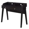 Convenience Concepts Newport Deluxe 2 Drawer Desk With Shelf, Espresso