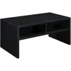 Convenience Concepts Northfield Admiral Deluxe Coffee Table With Shelves, Black In Black
