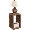 Convenience Concepts Northfield Admiral End Table With Shelf, Barnwood In Brown