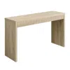 Convenience Concepts Northfield Carmel Fluted Entryway Hall Console Table/desk In Neutral