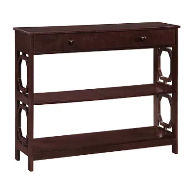 Convenience Concepts Omega 1-drawer Console Table In Brown