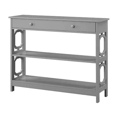 Convenience Concepts Omega 1-drawer Console Table In Gray