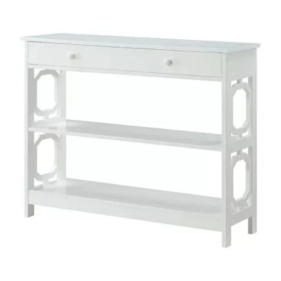 Convenience Concepts Omega 1-drawer Console Table In White