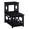 Convenience Concepts Omega 2 Step Chairside End Table In Black