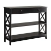Convenience Concepts Oxford 1-drawer Console Table In Black