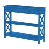 Convenience Concepts Oxford 1-drawer Console Table In Blue