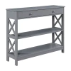 Convenience Concepts Oxford 1-drawer Console Table In Gray