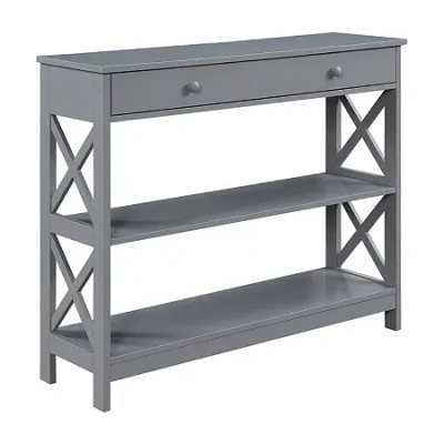 Convenience Concepts Oxford 1-drawer Console Table In Gray