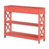 Convenience Concepts Oxford 1-drawer Console Table In Pink