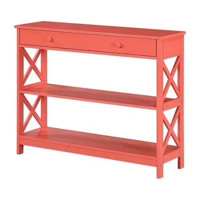 Convenience Concepts Oxford 1-drawer Console Table In Pink