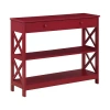 Convenience Concepts Oxford 1-drawer Console Table In Red