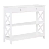 Convenience Concepts Oxford 1-drawer Console Table In White