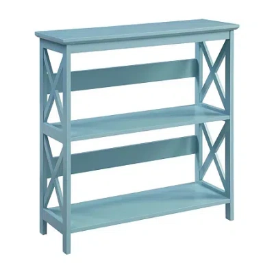 Convenience Concepts Oxford 3-tier Bookcase In Blue