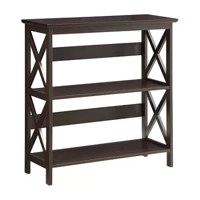 Convenience Concepts Oxford 3-tier Bookcase In Brown