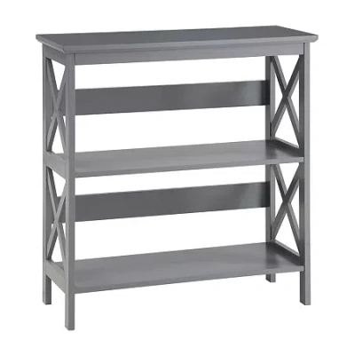 Convenience Concepts Oxford 3-tier Bookcase In Gray