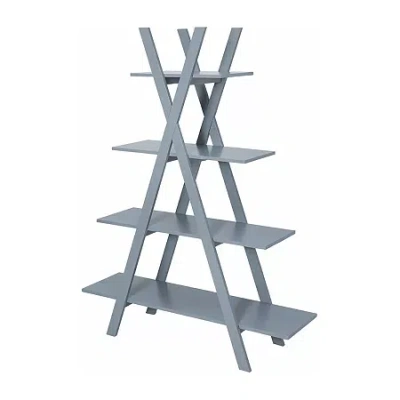 Convenience Concepts Oxford 4-shelf Bookcase In Gray