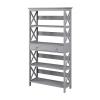 Convenience Concepts Oxford 5-shelf Bookcase In Gray