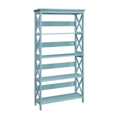 Convenience Concepts Oxford 5-tier Bookcase In Blue