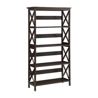 Convenience Concepts Oxford 5-tier Bookcase In Brown