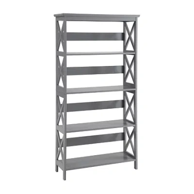 Convenience Concepts Oxford 5-tier Bookcase In Gray
