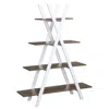 Convenience Concepts Oxford A Frame Bookshelf, Driftwood/white In White