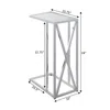 Convenience Concepts Oxford Chrome Glass C End Table In Metallic
