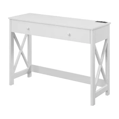 Convenience Concepts Oxford Writing Desk In White