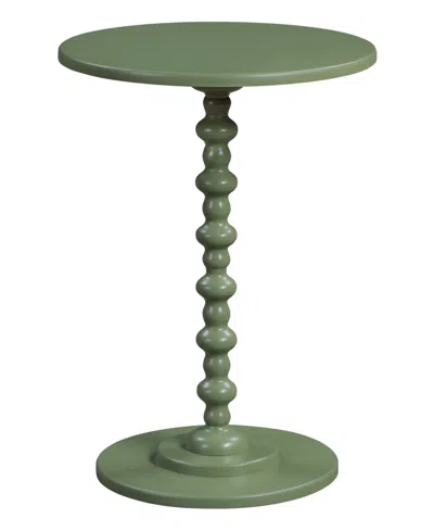 Convenience Concepts Palm 12" Beach Spindle Table In Green