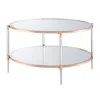 Convenience Concepts Royal Crest 2 Tier Acrylic Glass Coffee Table In Transparent