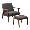Convenience Concepts Take A Seat Natalie Accent Chair And Ottoman Set