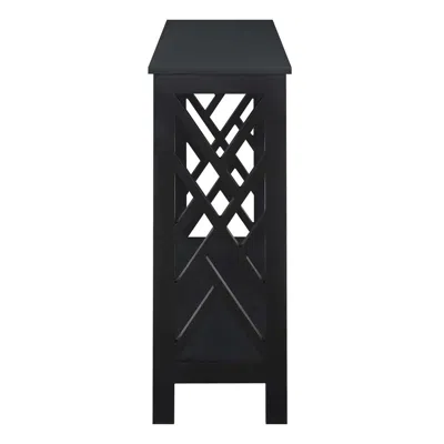 Convenience Concepts Titan Console Table With Shelf, Black