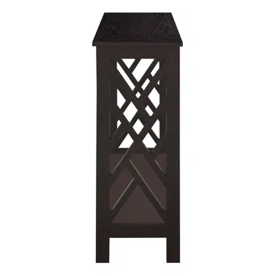 Convenience Concepts Titan Console Table With Shelf, Espresso In Brown