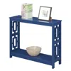 Convenience Concepts Town Square Console Table With Shelf, Cobalt Blue In Blue
