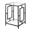 Convenience Concepts Town Square Metal End Table With Shelf In Black