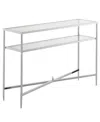 Convenience Concepts Tudor Console Table In Silver