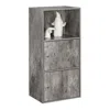 Convenience Concepts Xtra Storage 2 Door Cabinet With Shelf, Faux Birch In Gray