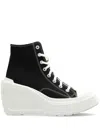 Converse 110mm Chuck 70 De Luxe Wedge Hi Sneakers In Black