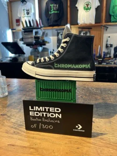 Pre-owned Converse 1/300 Tyler The Creator Chromakopia 10.5m Vinyl Album  Chuck 70 Hi In Black