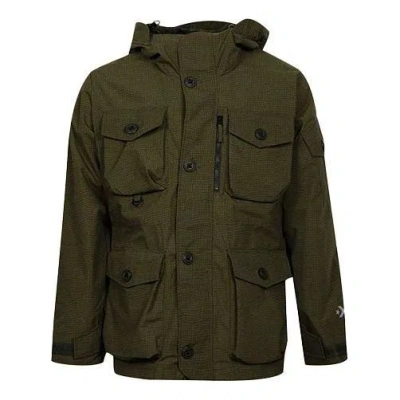 Converse 2l Printed Utility Jacket 'olive Green'