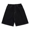 Converse 5-pocket Baggy Shorts 'black' In Animal Print