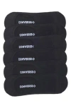 Converse 6-pack Foundational Liner Socks In Black