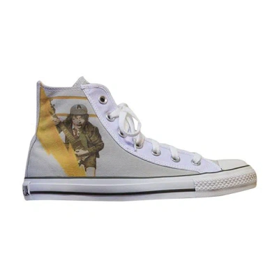 Pre-owned Converse Ac/dc X Chuck Taylor All Star Hi Top 'natural Blue' | Tan | Men's Size 8 In Brown